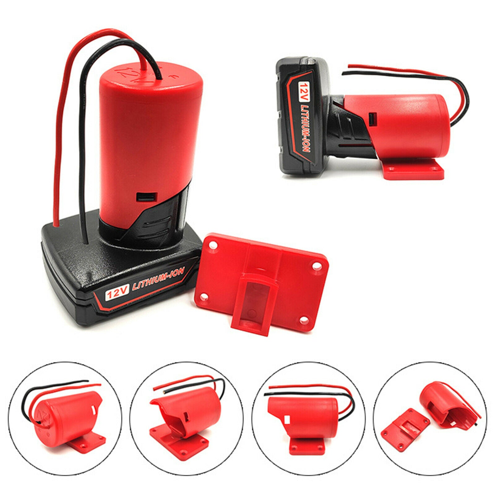 Battery Adapter for 12V M12 48-11-2401 48-11-2402 Dock Power 4WD Accessories