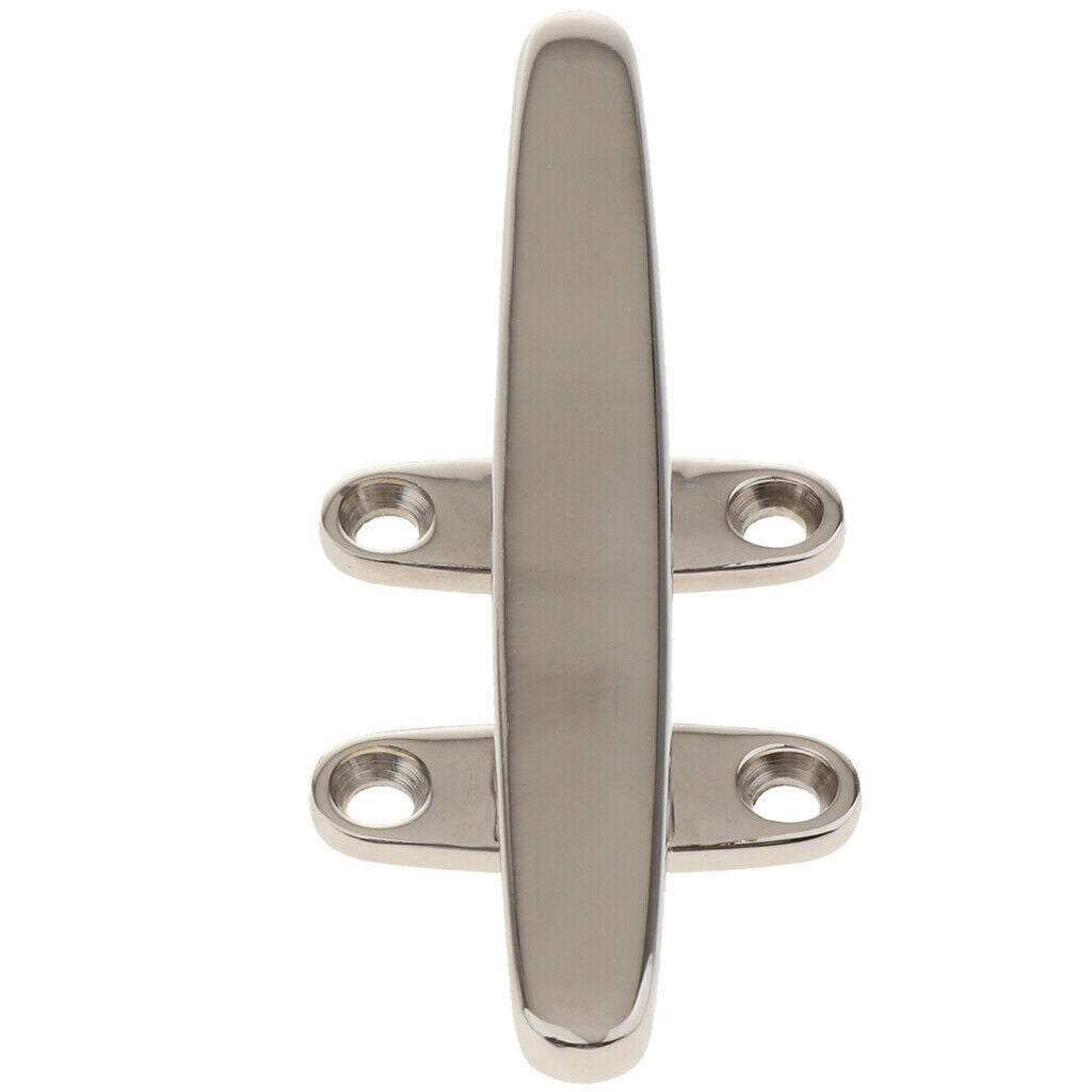 Marine 316 Stainless Steel Heavy Duty Hollow Base Boat Cleat 6"