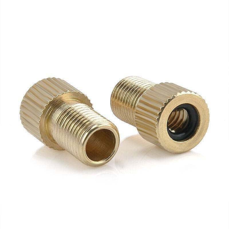 2* Presta to Schrader Valve Adapter Converter Road Bike Bicycle Cycle Pump Tube