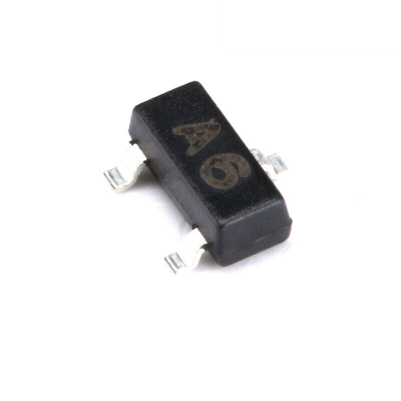 20pcs SMD SMD BAS16 silk screen A6 SOT-23 75V/150mA switching diode