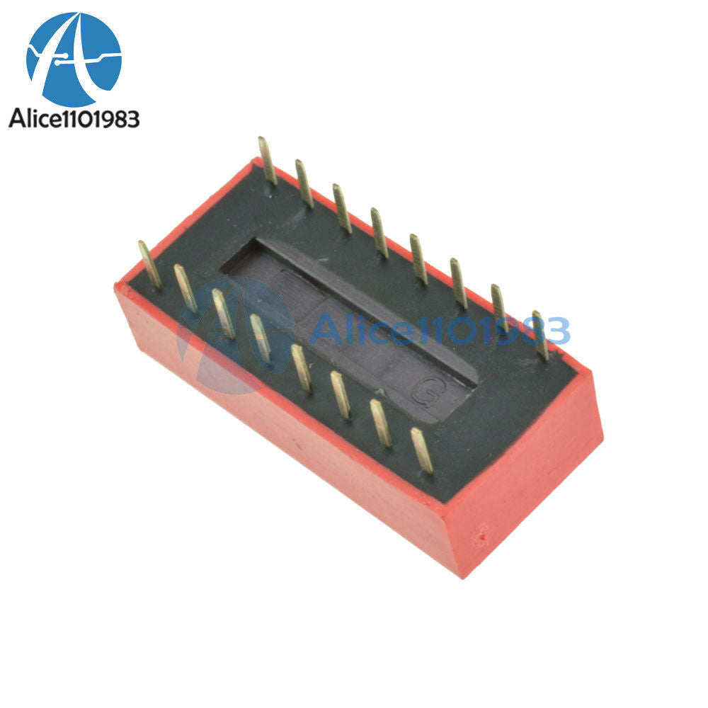100PCS  Red Slide Type Switch Module 2.54mm 8-Bit 8 Position Way DIP Pitch