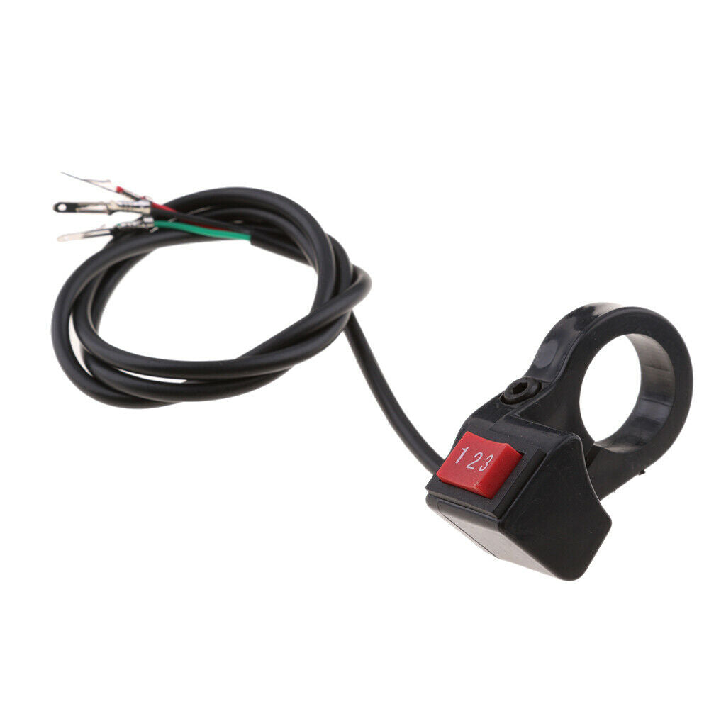 2Pieces 22mm 7/8" Electric 3 Speed Module Handlebar Switch Shift for Motorcycle/