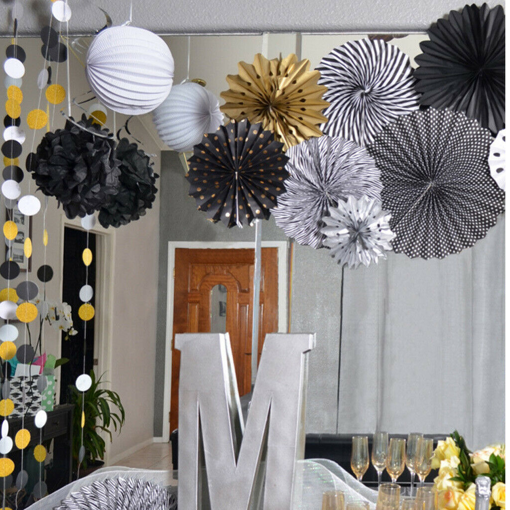 Tissue Paper Fans Pom Poms Wedding Party Baby Lantern Home Room Decor #13