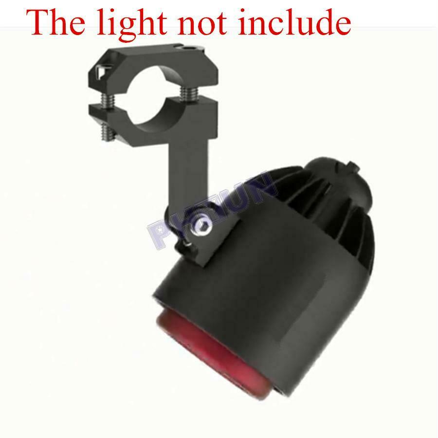 Motorcycle Moped Headlight Spot Light Mounting Bracket Black CNC Aluminum Alloy