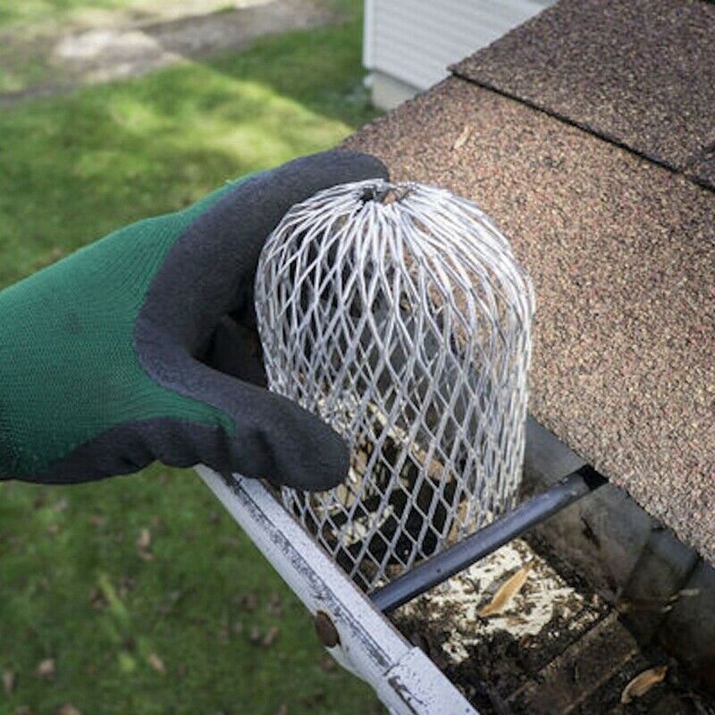 4Pcs Gutter Guard 3 Inch Expand Aluminum Filter Strainer Stops Blockage LeavesM3