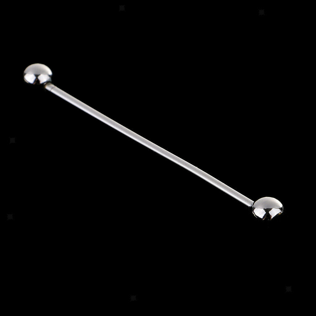 2 Pieces Round Barbell Pin Necktie Clip Bar Mens Wedding Party Jewelry
