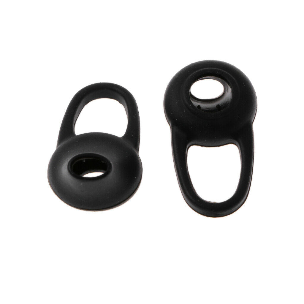 1 Pair Headset Caps Earphone Earbuds Tips Perfect for Running, Jogging Black