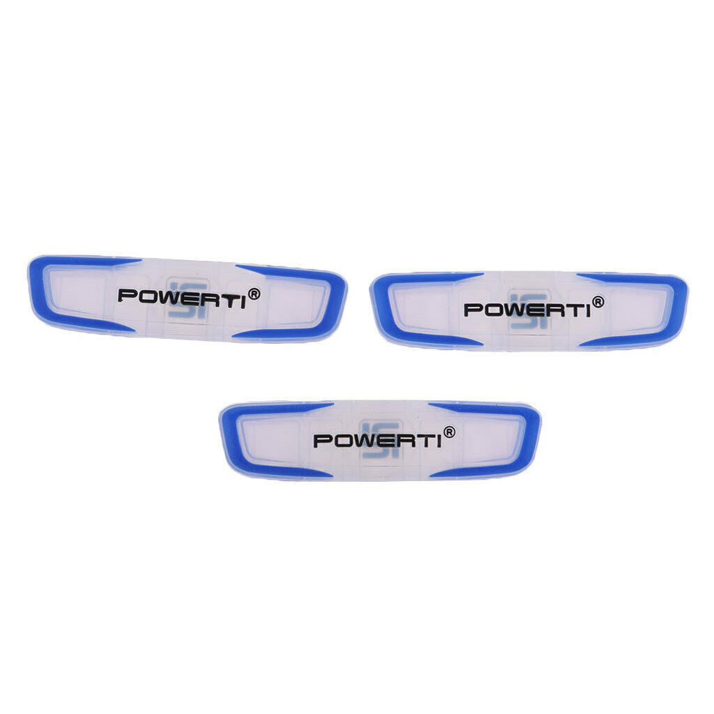 3Pcs Durable Silicone Tennis Racket Vibration Dampener Shock Absorber Blue