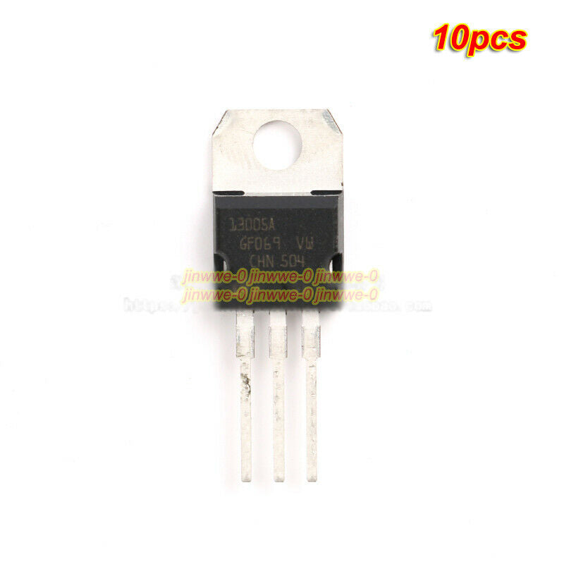 10pcs DIP ST13005A Bipolar Junction Transistor (BJT) NPN Hi-Volt Fast Sw Triode