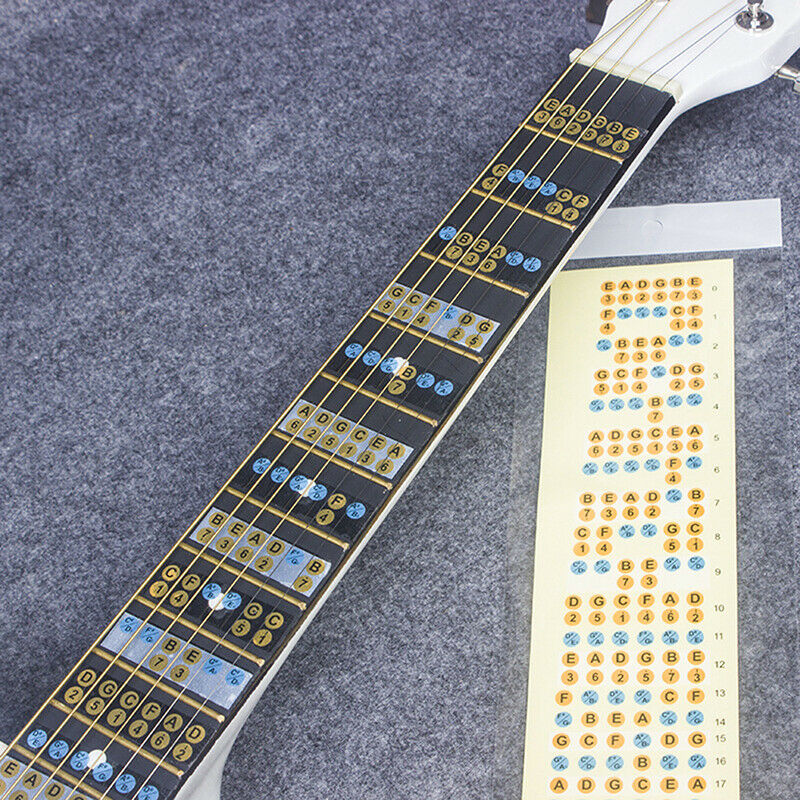 1PC Guitar Fretboard Notes Map Labels Stickers Fingerboard for 6 String A.l8