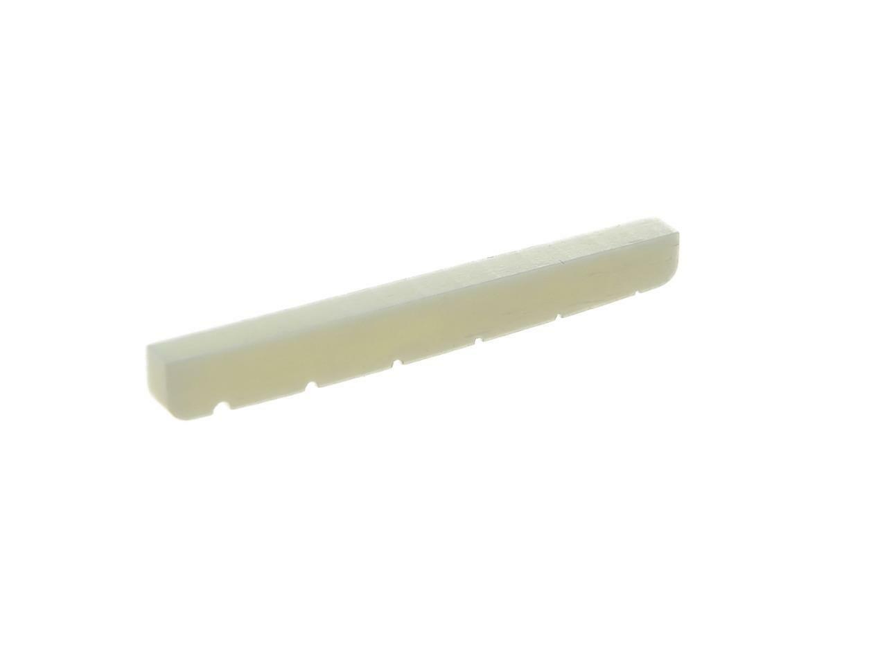 43mm Flat Base Pure Bone Nut Slotted Guitar Bone Nut for Strat Tele 43x3.5mm
