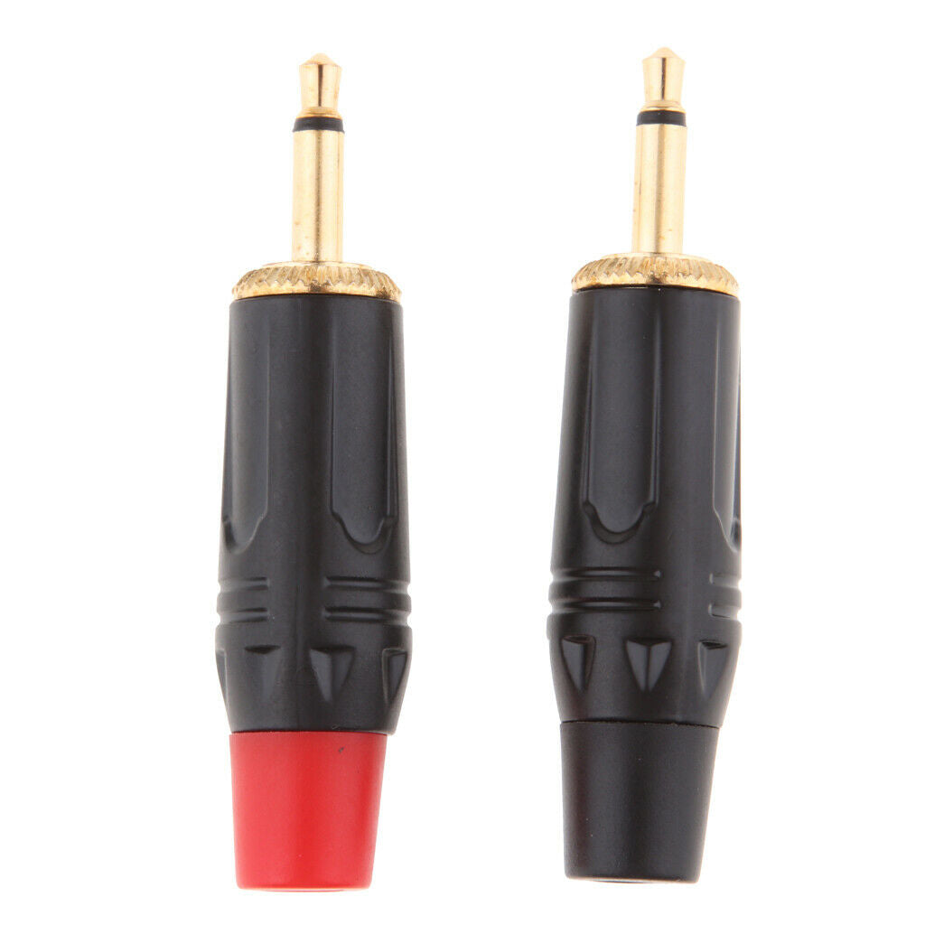 4x 3.5mm Aux Mono Jack Plug Solder Connector