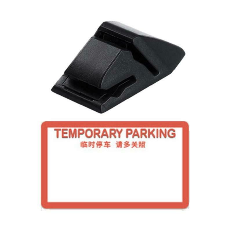 1 Pack Office Desktop Card Slot Fixed Clip Portable Car Parking Card Clamp Desk