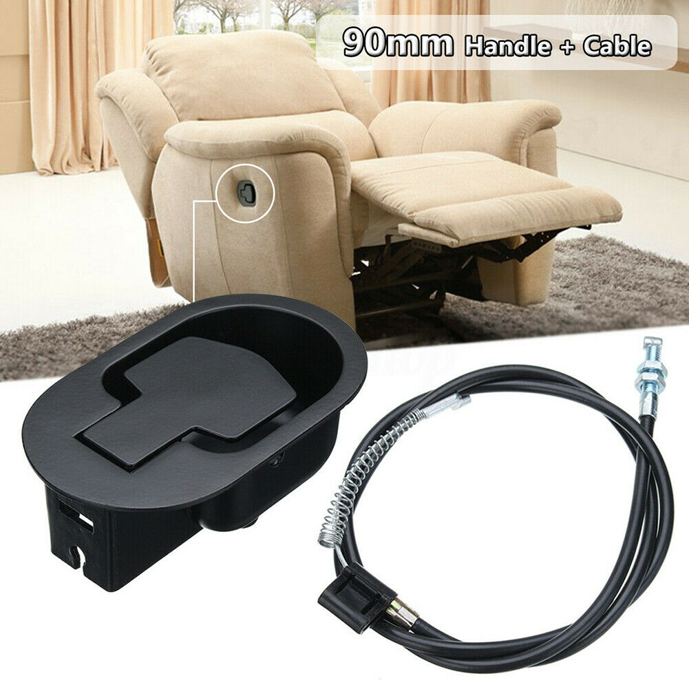 Sofa Recliner Release Pull Handle Replacement Chair Couch Cable Lever Black