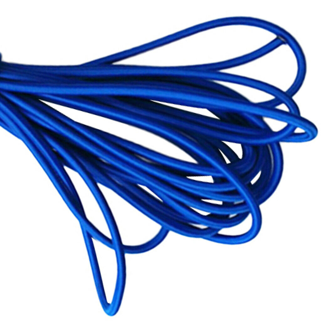 5mm Blue Elastic Rubber Bungee Rope Shock Cord Tie Down Boat UV Stable 5m