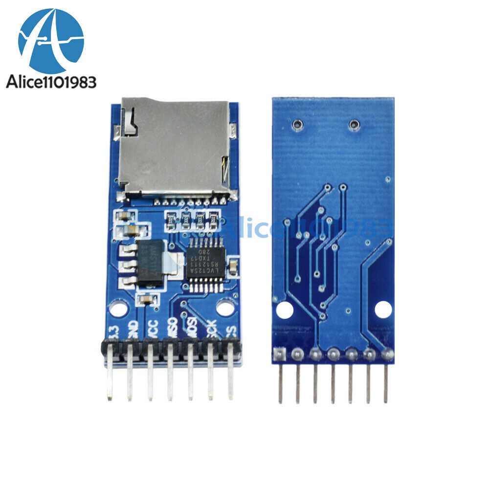 2PCS Micro SD TF Card Storage Memory Module SPI Level conversion For Arduino DIY