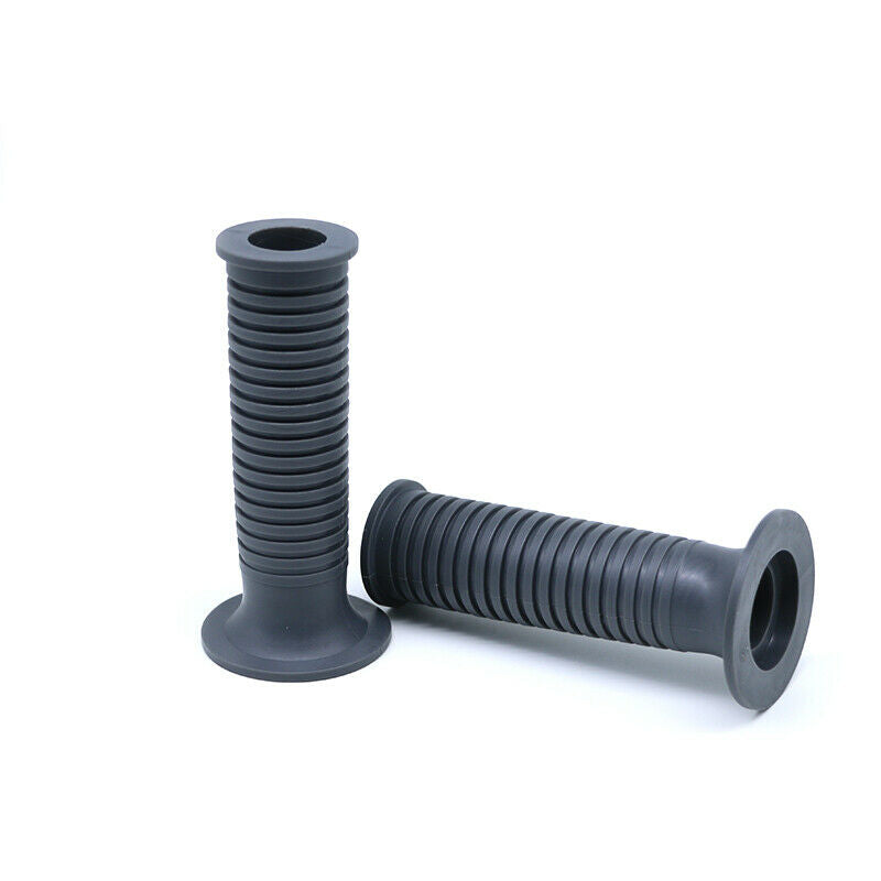 1" 25mm Retro Cafe Racer Universal Gray Rubber Anti-slip Handle Hand Grip