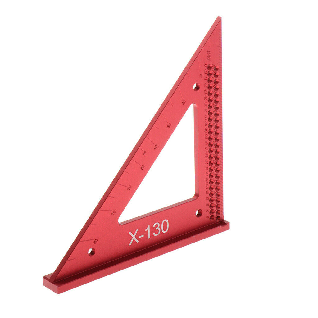 Metric Aluminum Alloy Carpenter Triangle Square Ruler Heavy-duty 12.8x18cm