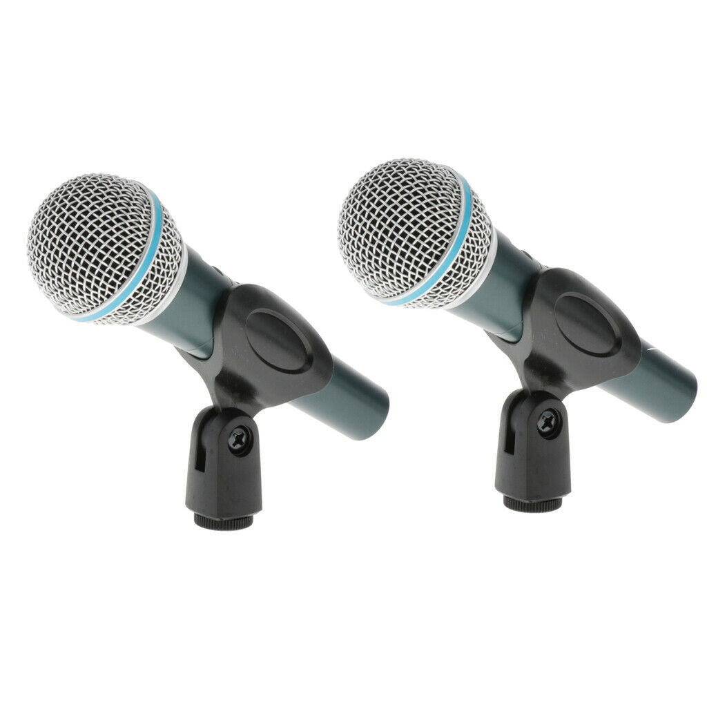 2pcs Professional Dynamic Microphone Vocal Microphone Microphone Cardioid Hand