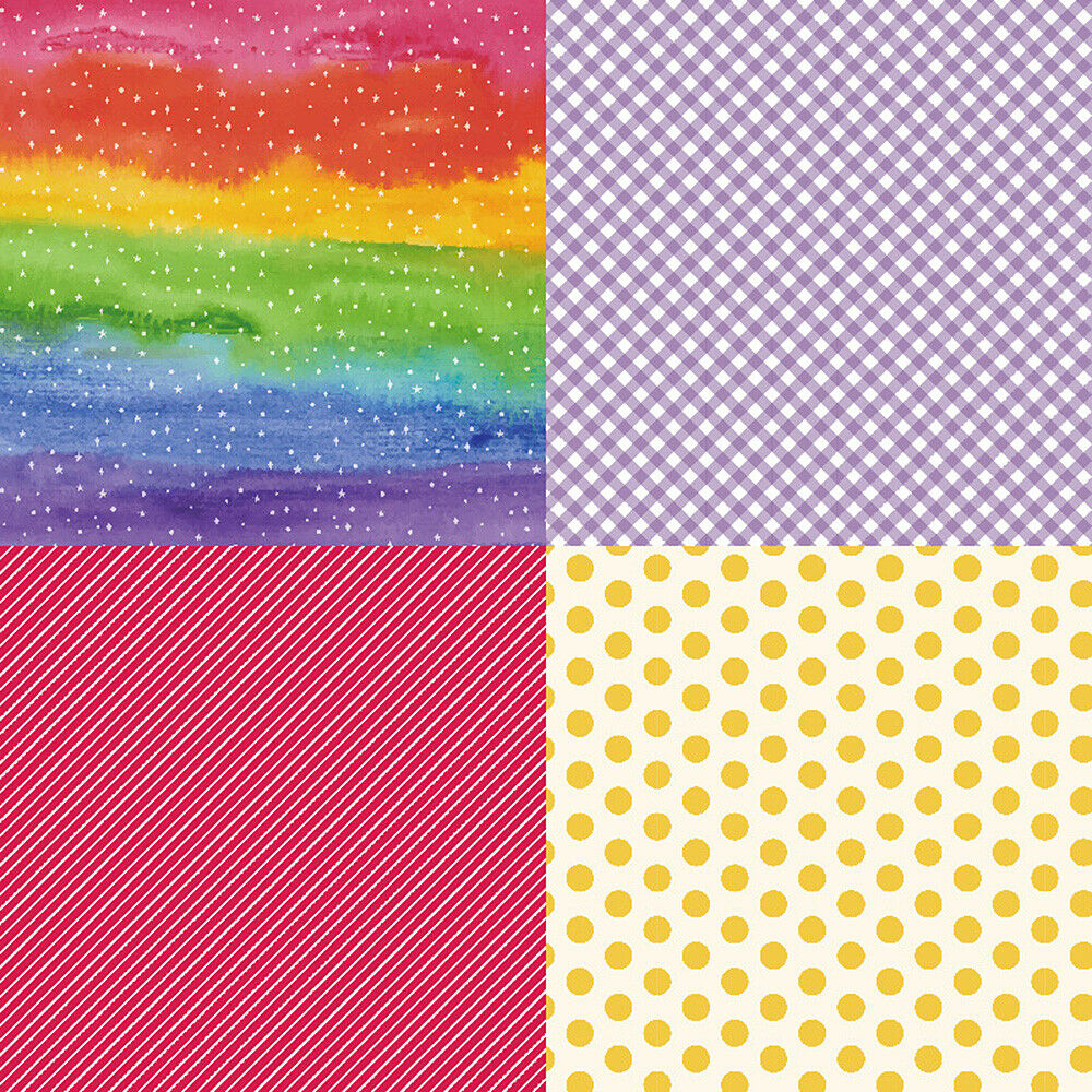 12X 6'' Rainbow Paper Pad Origami Scrapbooking Photo Album Card Journal Crafts