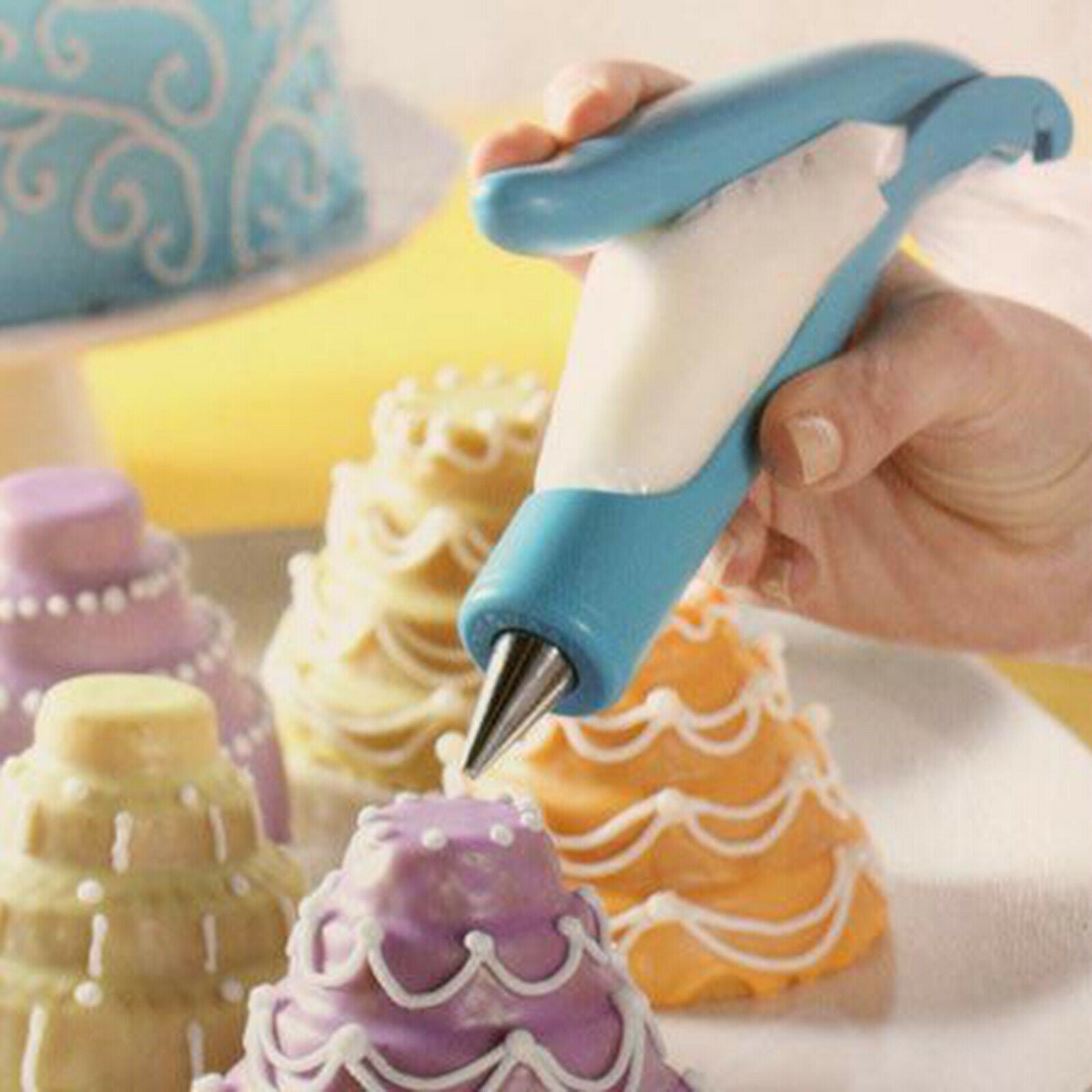 Cake Decorating Icing Pen Set Supplies Kit Baking Cupcake Cookies Sugar Pens
