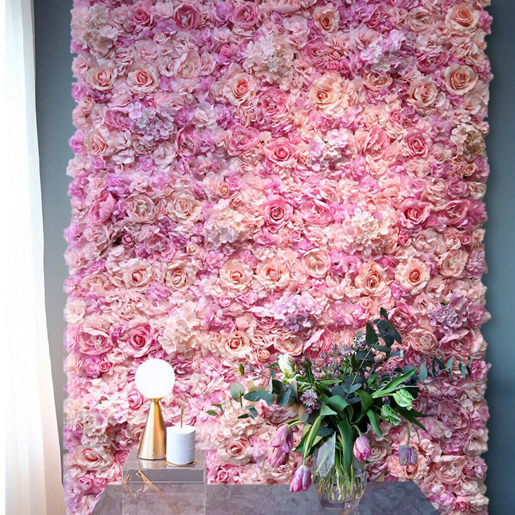 2x Decor Flowers Wall Hanging Panel Stimulation Party White Silk Hydrangea