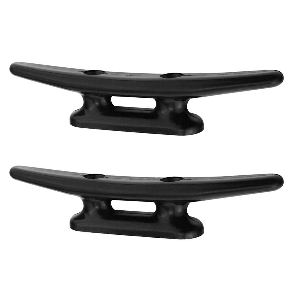 2pcs Heavy Duty Nylon Boat Yacht Rope Cleat Open Base Deck Cabin Hardware