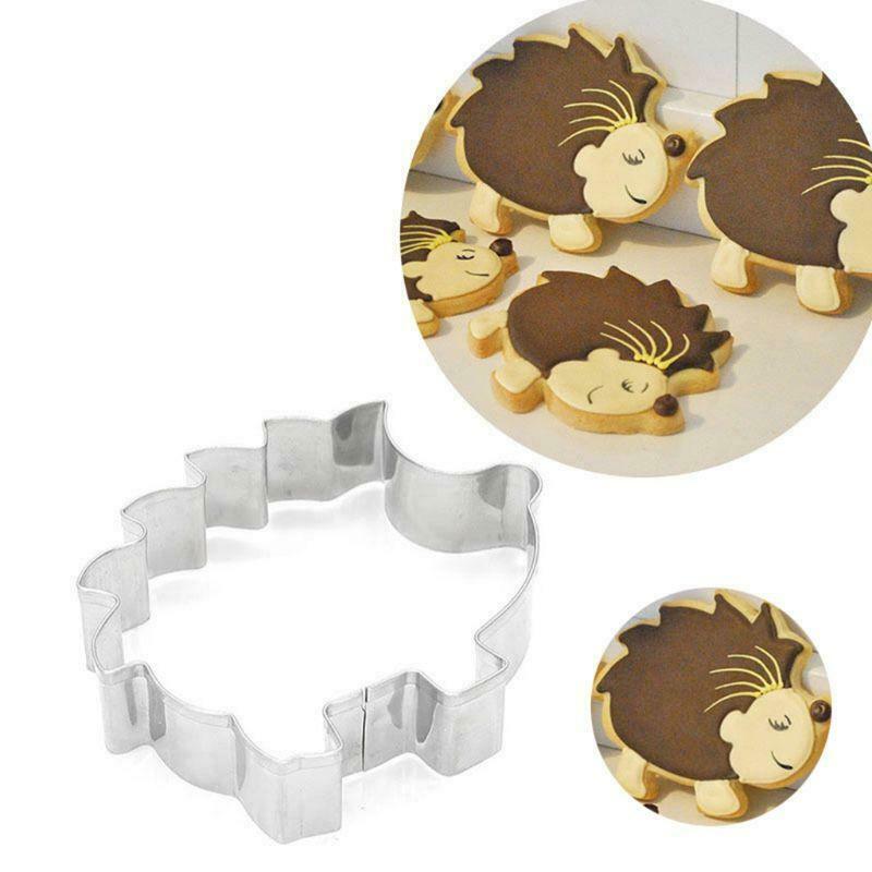 10pc/set Vegetable Fruit Mini Cutters With Hedgehog Shape Box Cake Cookies Mold