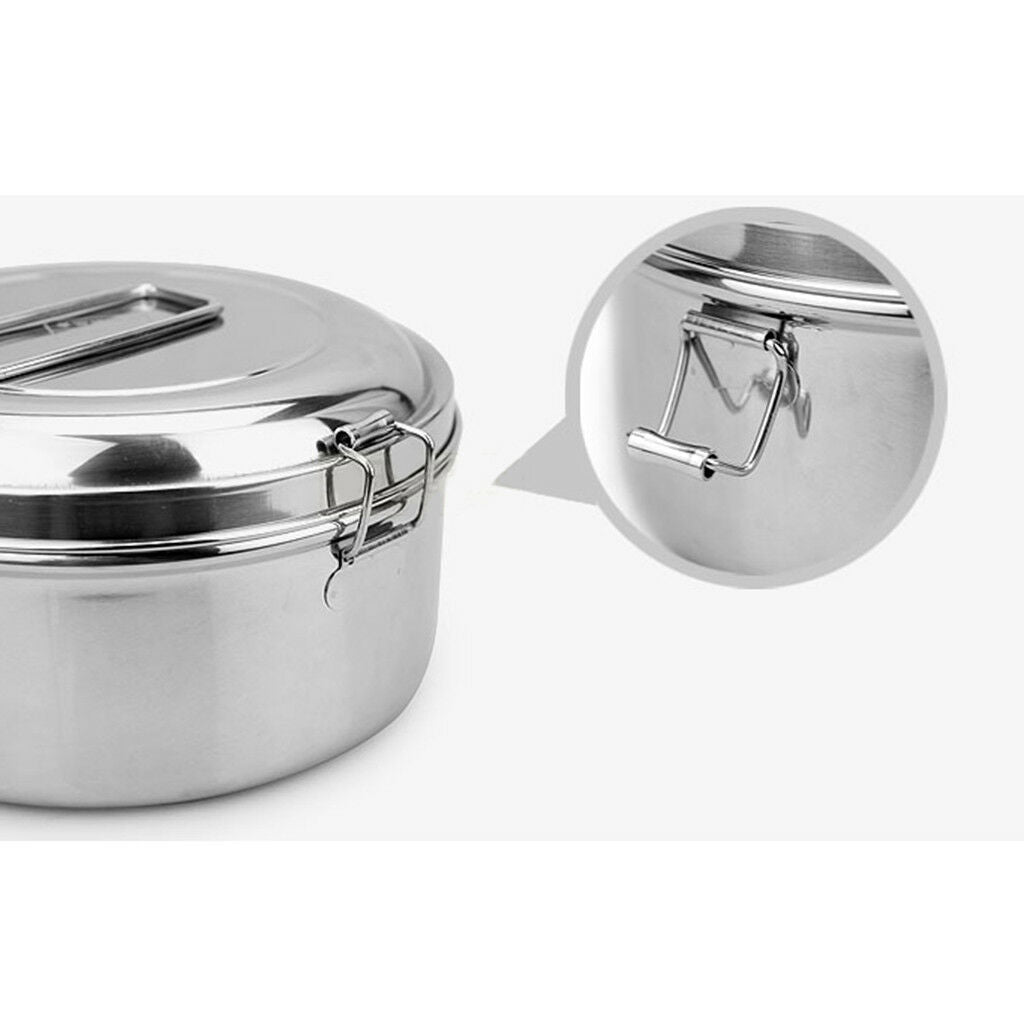 Stainless Steel Small Lunch Bags Lunch Box Food Bento Container Mess Tin