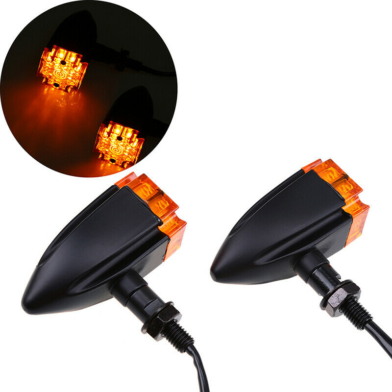10mm Bolt LED Motorcycle Turn Signal Lights Indicator Blinker For Ducati 696 848