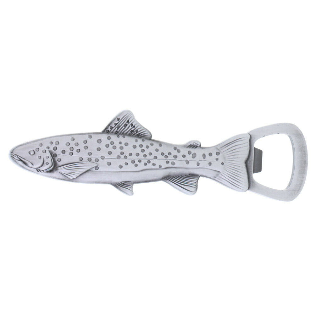 2 in 1 Bottle Opener in Fish Trout Shape Beer Opener Fridge Magnet,
