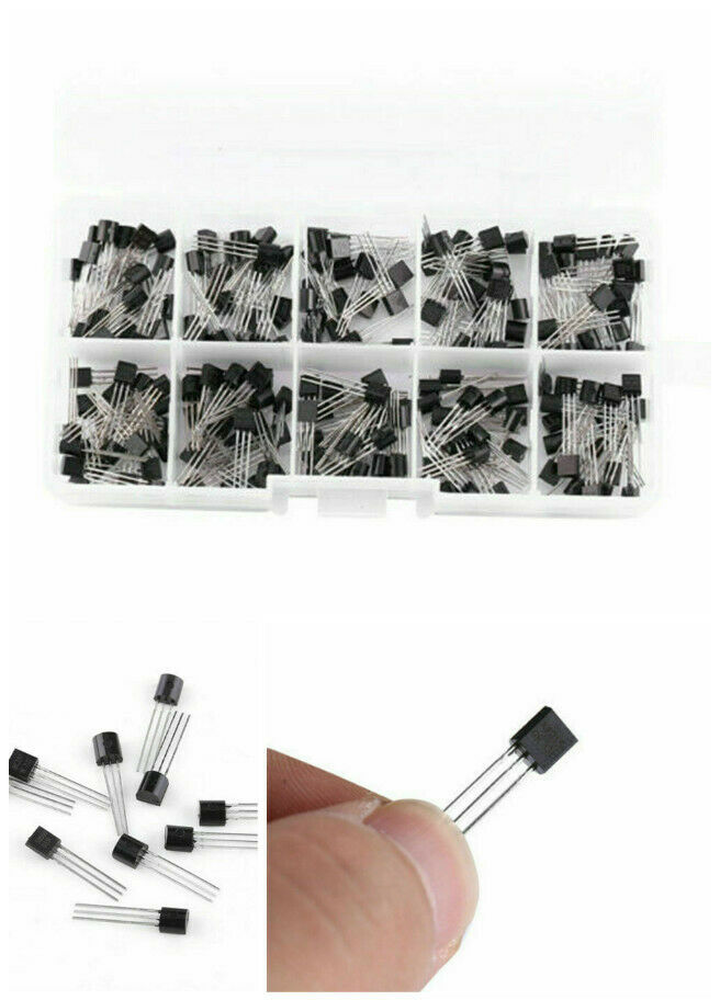 200PC 10 Value PNP NPN Power Transistor Kit Assortment Box Component Assorted