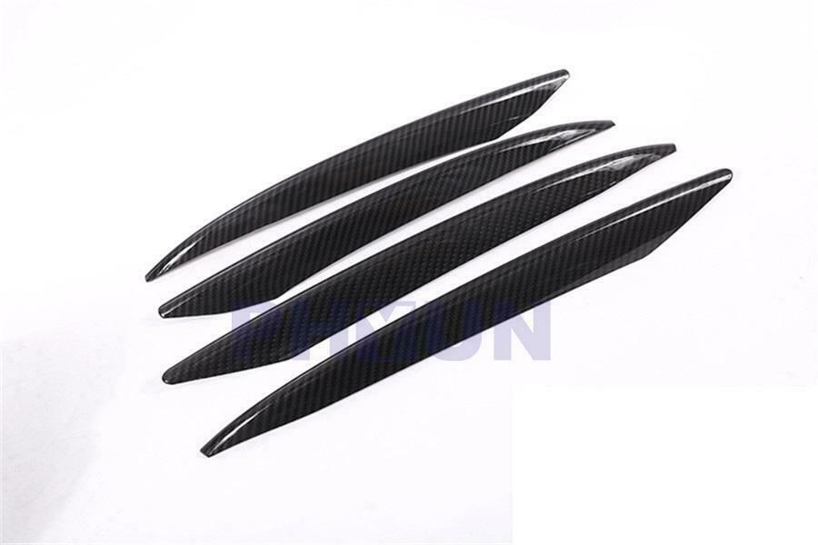 4xCarbon Fiber Style Car Front Fog Light Grille Trim For Benz W213 E Class 16-20