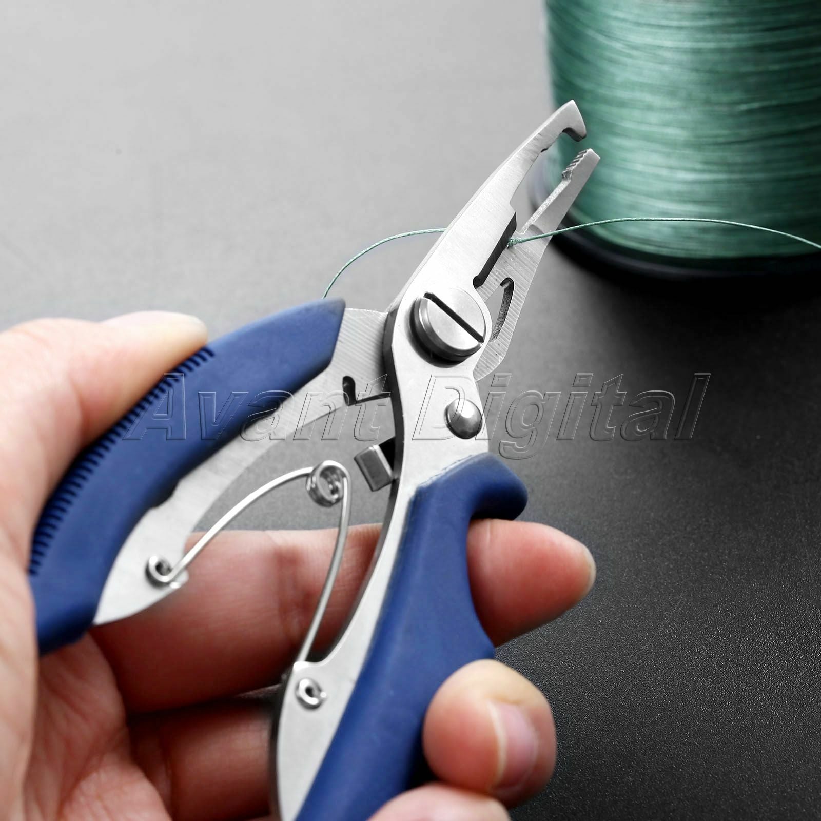 1×Stainless Steel Fishing Plier 13cm Scissor Lure Hook Cut Tackle Versatile