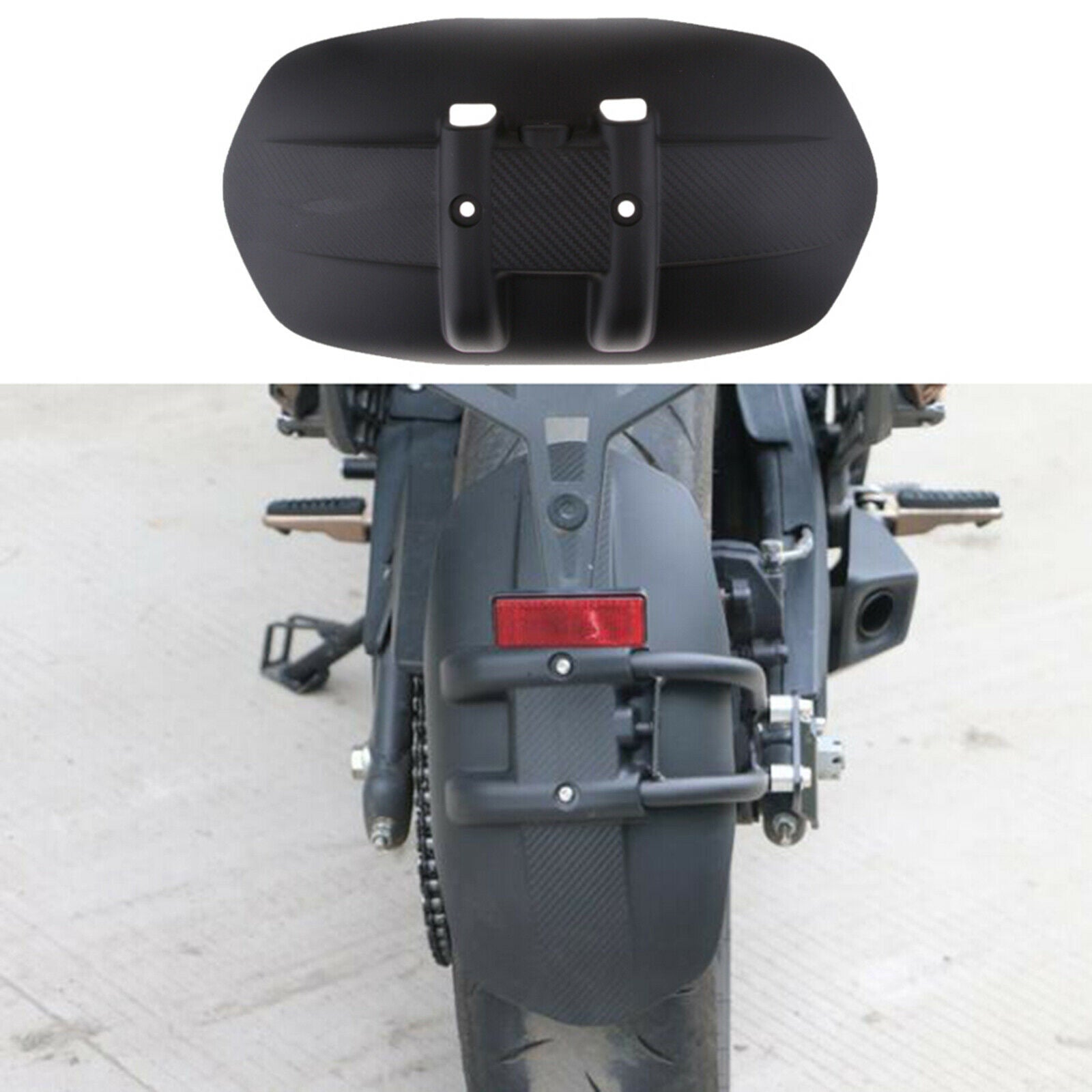 Universal Black Motorcycle Motorbike Rear Wheel Fender Splash Guard Cover