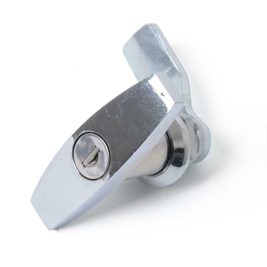 1 Set Garage Door Opener Lock T-Handle with 2 Keys includes Mounting Hardwares