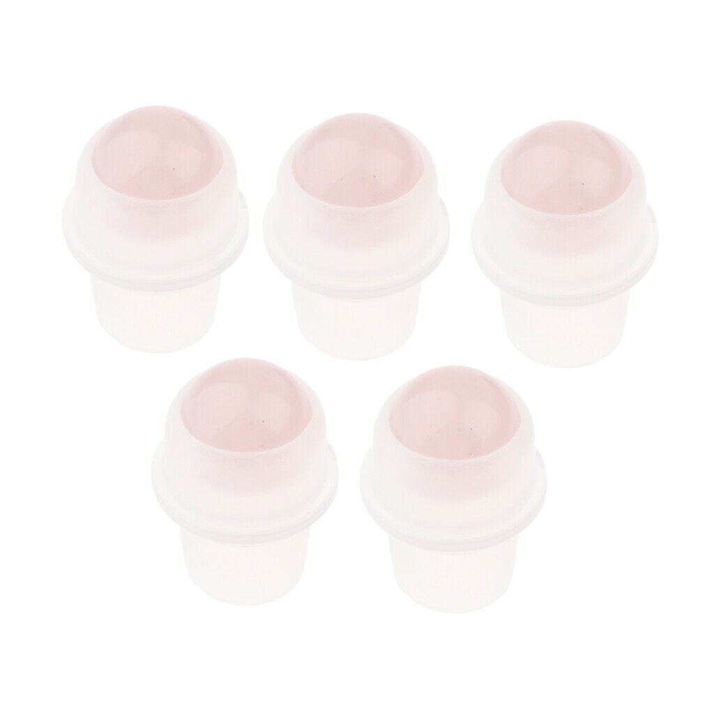 5 Pcs Replacement Ball Roller Tops for Essential Oils Bottles  Pink