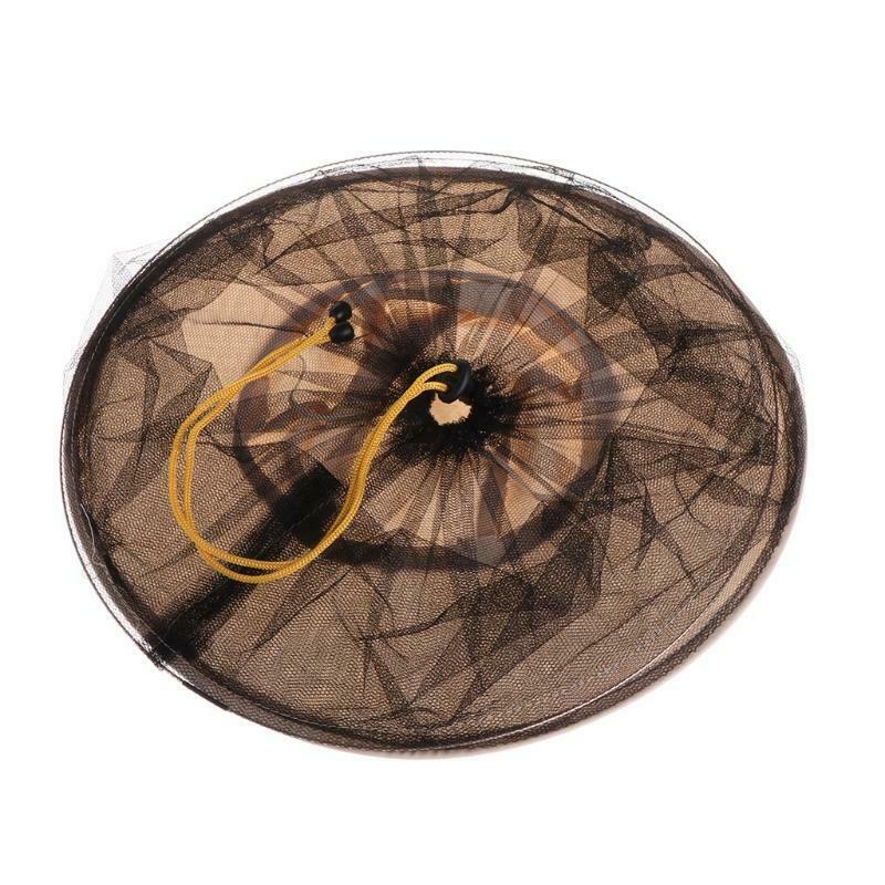 Bee Hat Beekeeping Denim Net Head Face Protector Cap Mosquitoes Outdoor Camping