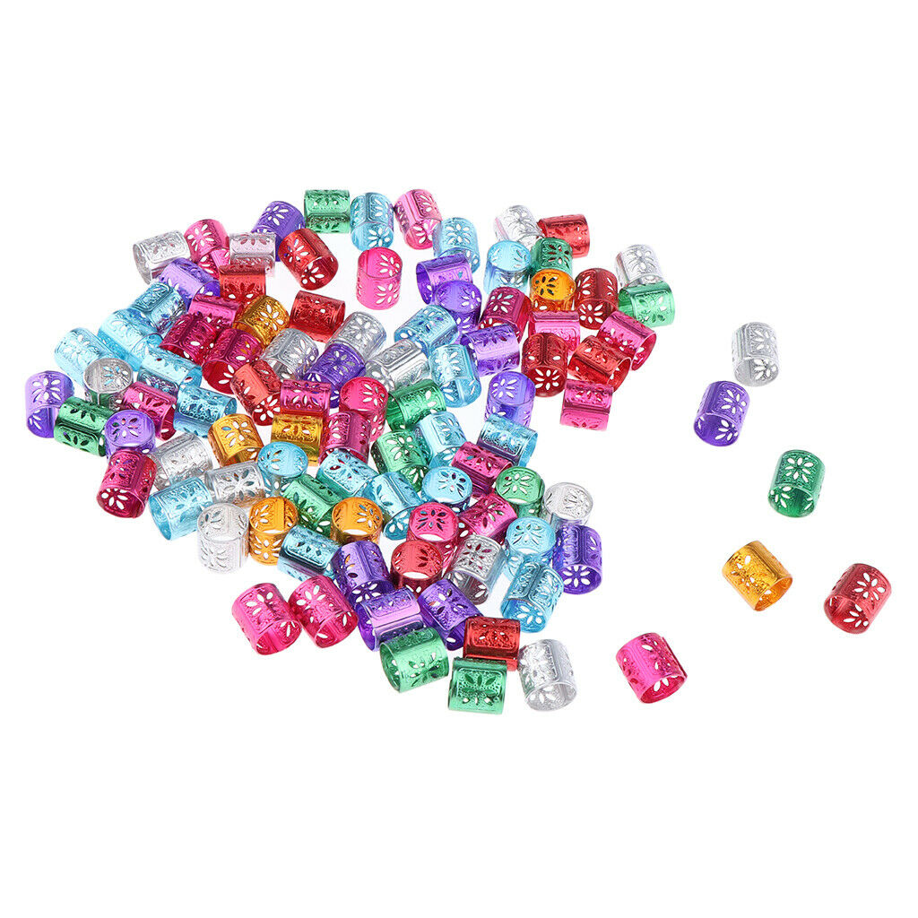 Dreadlocks Beads DIY Hair Braid Accessories Aluminum Braiding Rings for Hair