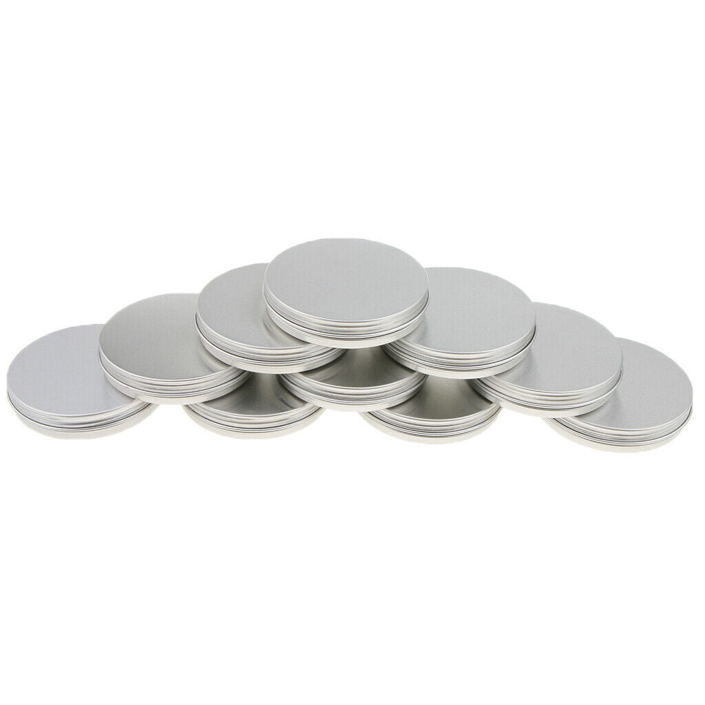 30g 1 oz. Aluminum Round Lip Balm Tin Container Bottle with Screw Thread Lid -