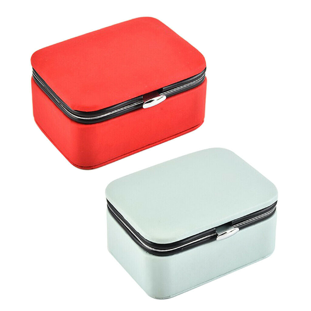 2x Jewelry Gift Box Necklace Ring Pendant Trinket Jewelry Organizer Showcase