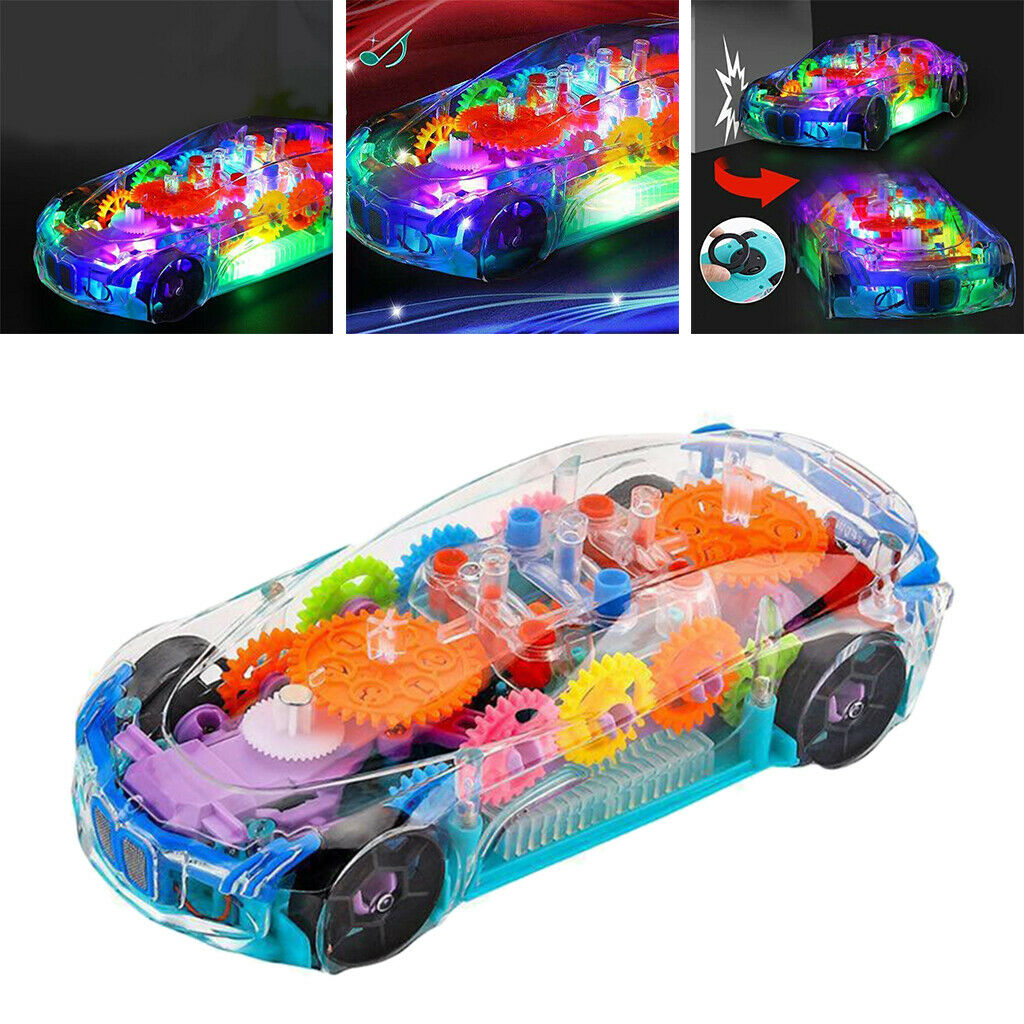 Kids Transparent Early Educational Learning Race Car Toys for Toddlers