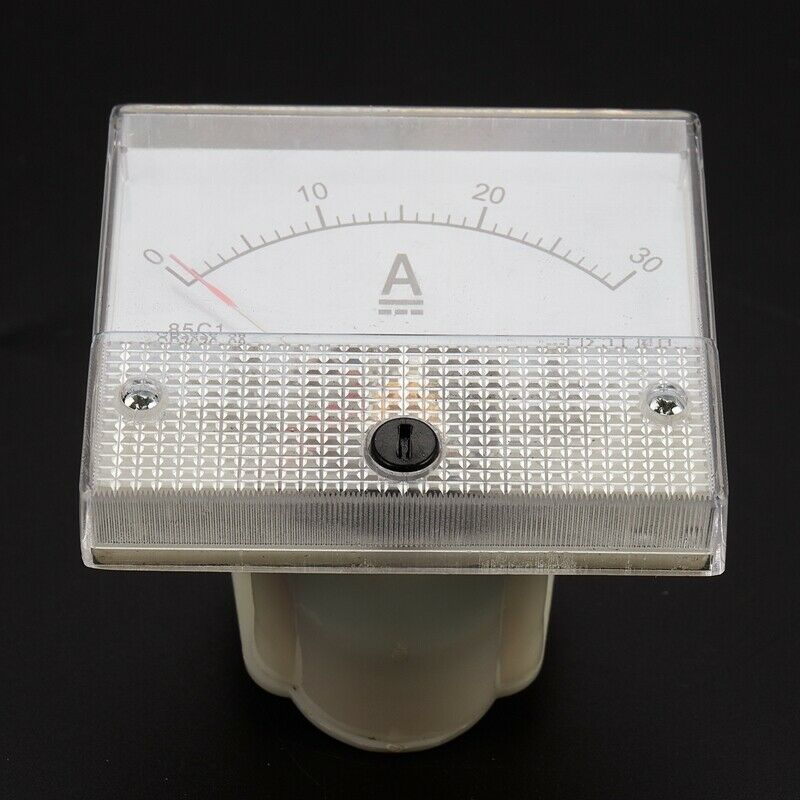 85C1-A Dc Analog Ampere Meter Panel Meter Gauge 30A Amp Gauge Current MechanicV5