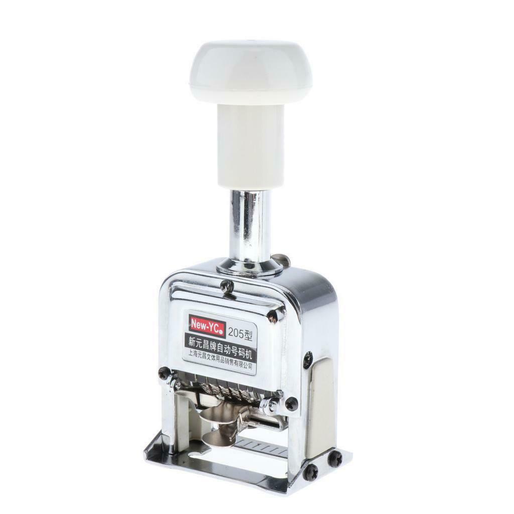 0.19 x 0.1" 5-Position Automatic Numbering Machine Roller Digital Graffiti Stamp