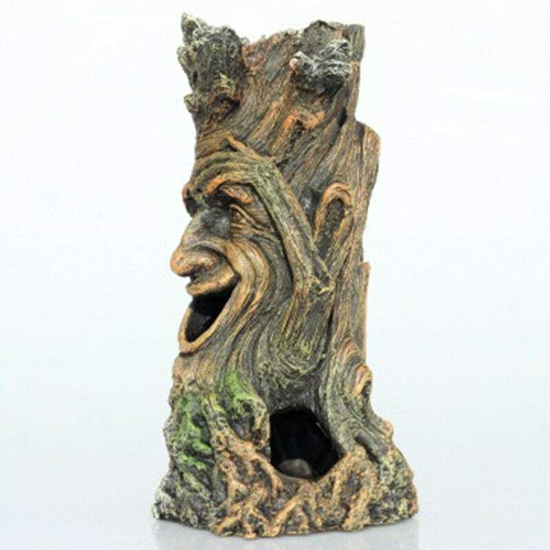 Aquarium Wood Tree Man Decoration Ornaments Fish Shrimp Shelter Fish Tank LaG7K7