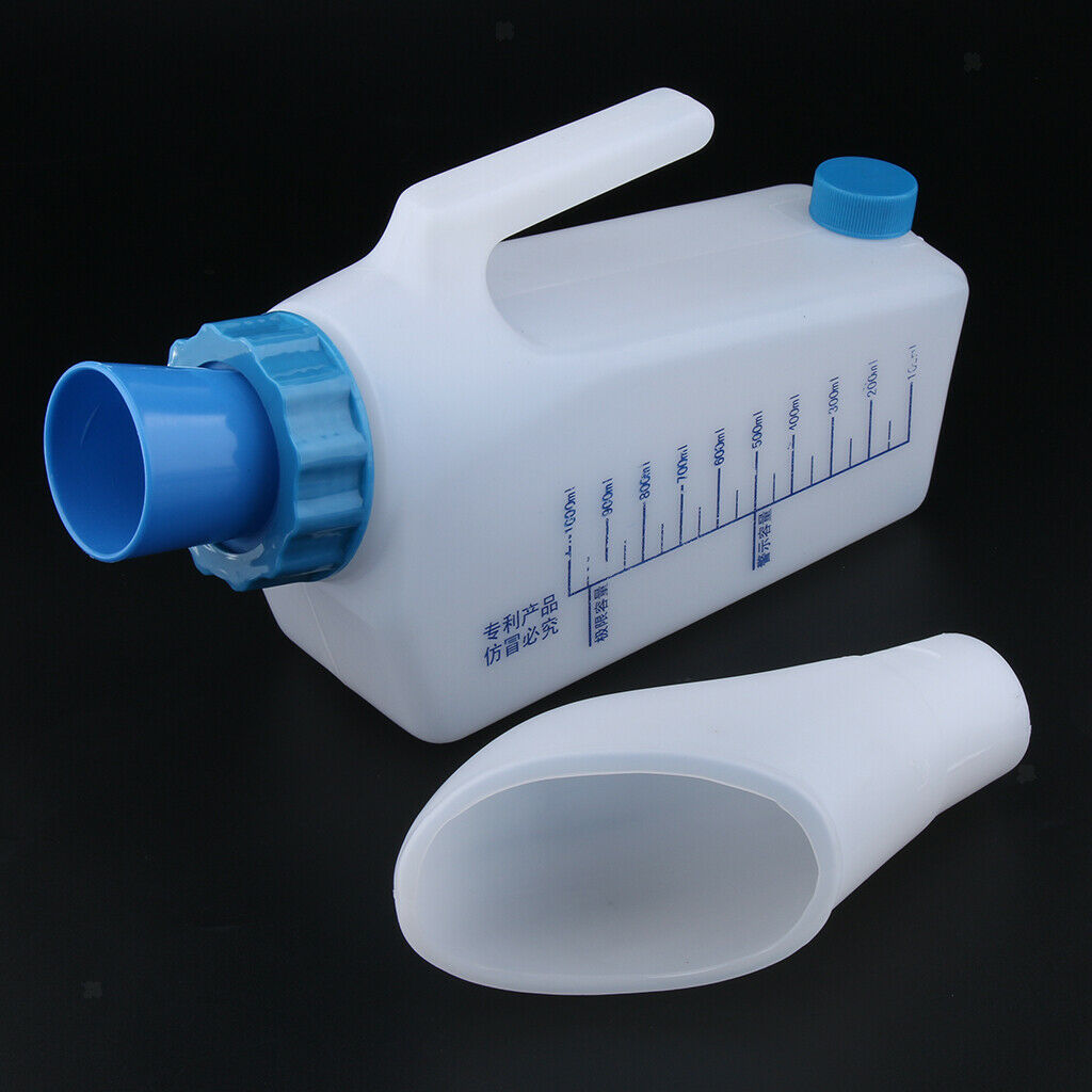 2x Elder Patient Female Urinal Bottle Pee Bottle Night Drainage Container