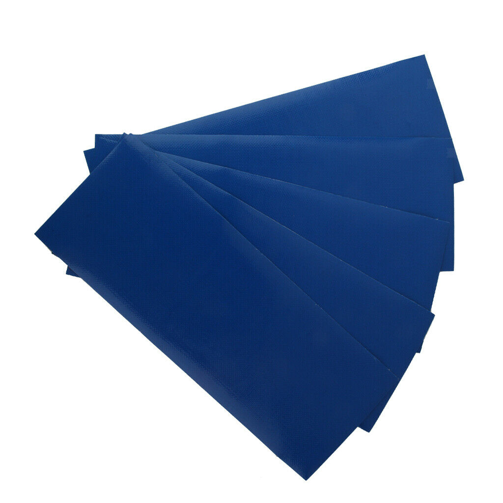 5x Blue Tent Repair Canvas Awning Sail Kites  Adhesive Patches Tape Kit