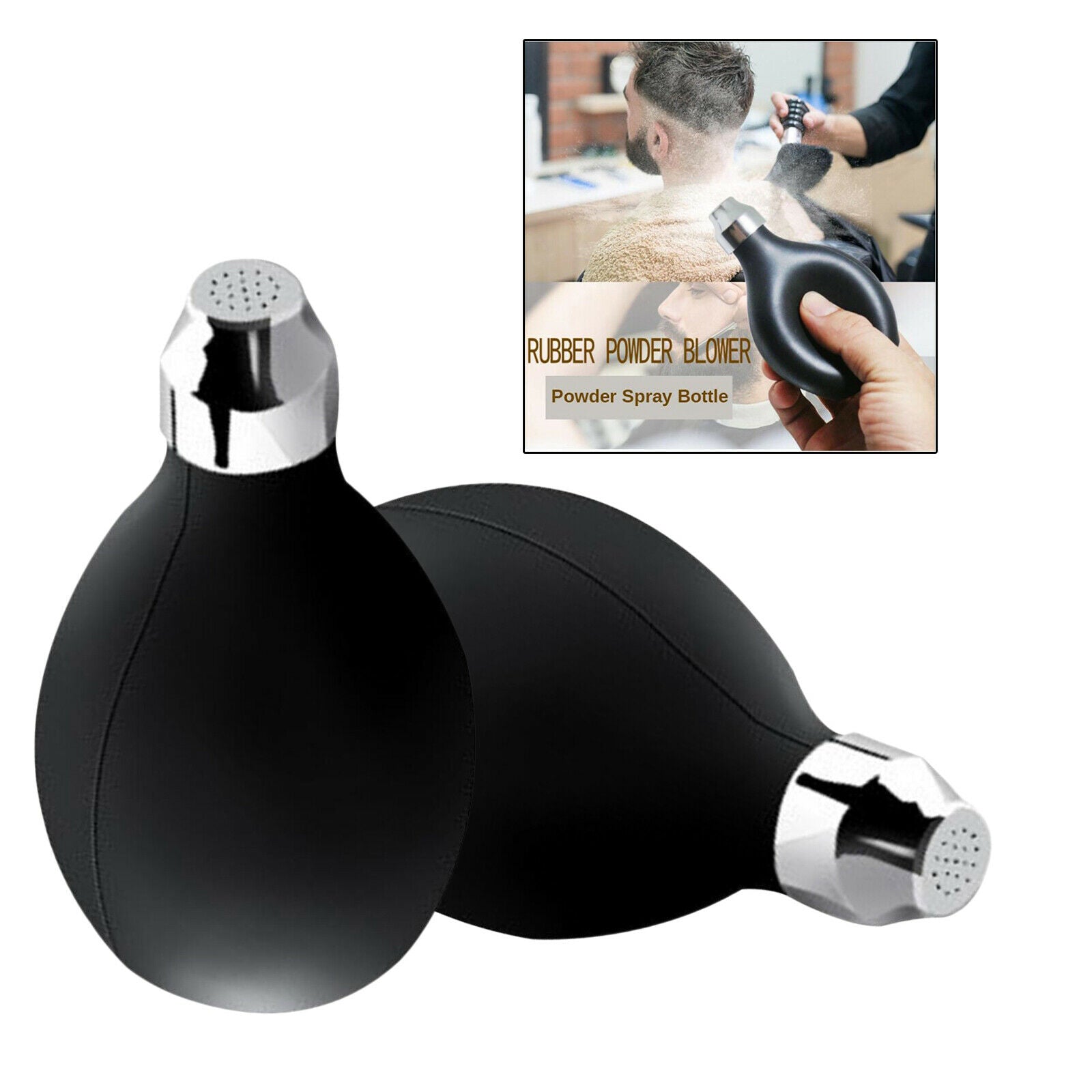 2pcs 100ml Talc Blower Hair Salon Powder Spray Bottle Barber Talcum Styling