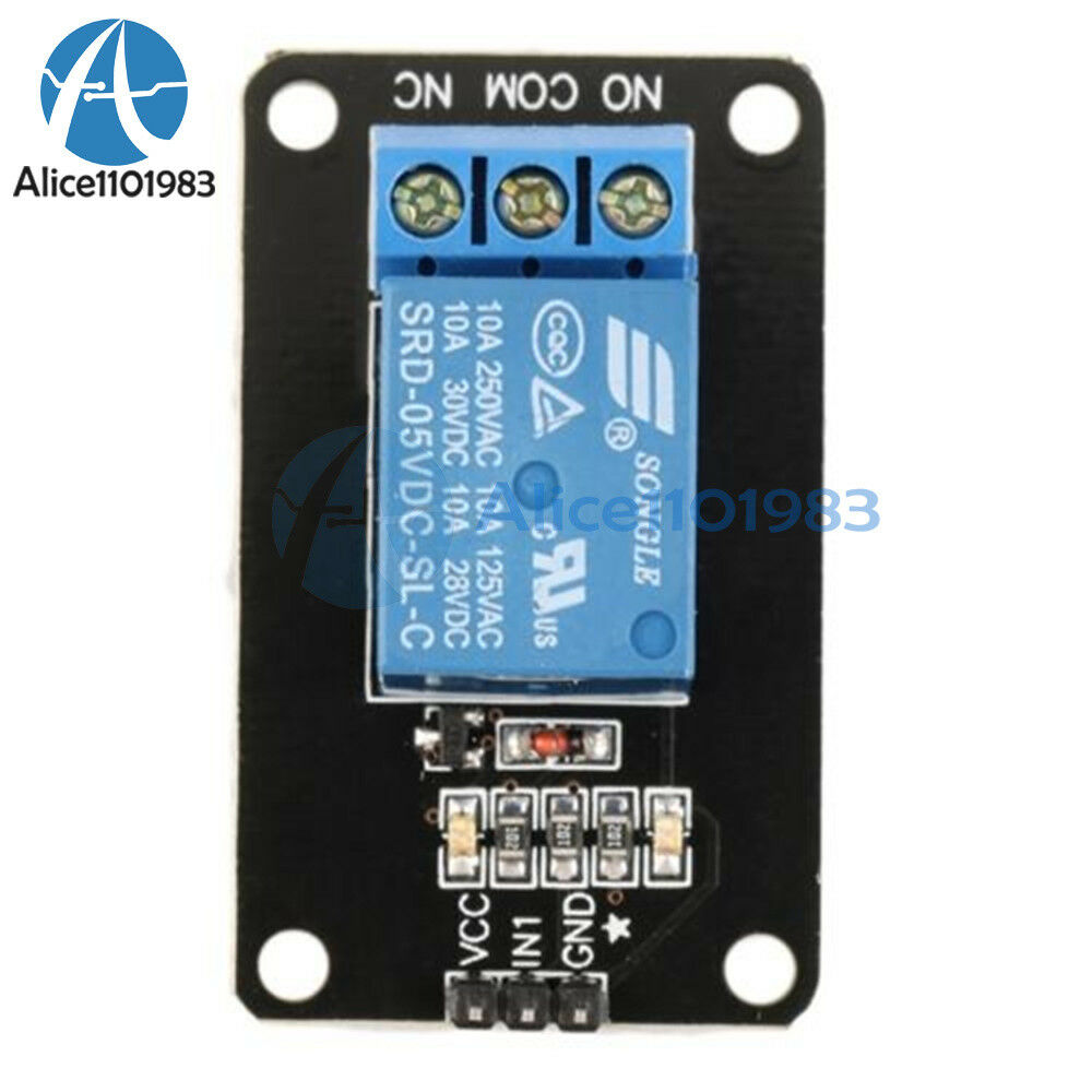 5PCS 5V One 1 Channel Relay Module Board Shield  For PIC AVR ARM  MCU Arduino