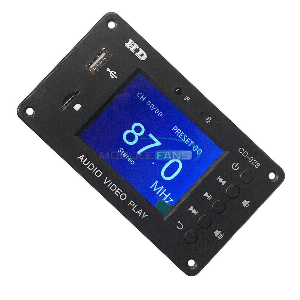 2.8'' MP5 Stereo Audio-Decoder Board 5.0 Bluetooth Calls HD Video Player For Car